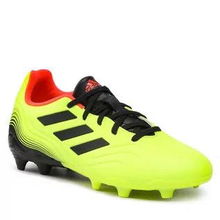 Buty dla chłopców - adidas Cover Sense.3 FG J, trampki chłopięce unisex, Team Solar Żółty Core Black Solar Czerwony, 32 EU, Team Solar Yellow Core Black Solar Red, 32 EU - grafika 1