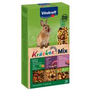 Przysmaki dla gryzoni - Vitakraft krakersy dla królików miniaturek Trio-Mix  - 3 x 3 szt. (warzywa, winogrona, owoce leśne) - miniaturka - grafika 1