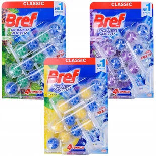 Bref Power Active Zawieszka do toalety MIX 9x50g - Środki do kuchni i łazienki - miniaturka - grafika 1