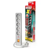 Listwy zasilające - HSK Listwa zasilająca Acar X5 5,0m szara ALP-ACARX5-----115 - miniaturka - grafika 1