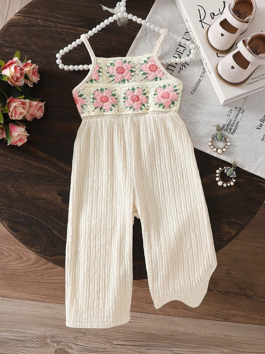 SHEIN KREMOWY LETNI KOMBINEZON DZIECIĘCY NA RAMIĄCZKACH LEKKI 92-98 11MA