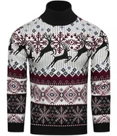 Swetry męskie - Sweter męski norweski z golfem Recea - miniaturka - grafika 1