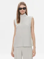 Bluzki damskie - Calvin Klein Bluzka K20K206376 Szary Regular Fit - miniaturka - grafika 1