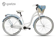 Rowery - Rower miejski damski GOETZE Blueberry 28" 3B SHIMANO kosz - miniaturka - grafika 1