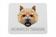 Podkładki pod mysz - Norwich Terrier geometryczny Podkładka pod mysz - miniaturka - grafika 1