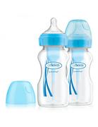 Butelki dla niemowląt - Dr Brown's Butelka szeroka szyjka Options+ 270ml 2 pak niebieska - miniaturka - grafika 1