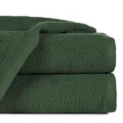 Ręczniki - Ręcznik bawełniany 30x50 GŁADKI 2 jednokolorowy ciemna zieleń - miniaturka - grafika 1