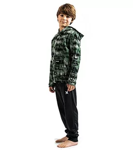 Bluzy dla chłopców - Hurley Chłopięca bluza Hrlb Naturals pełny zamek błyskawiczny po bluza zielony moro 18 Years 984792 - grafika 1