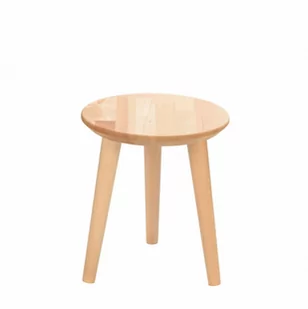 Taboret drewniany okrągły z drewna bukowego - Taborety i hokery - miniaturka - grafika 1