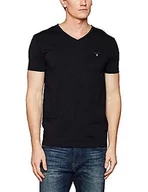 Koszulki męskie - GANT Męski T-shirt The Original Slim V-Neck - miniaturka - grafika 1