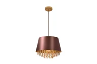 Lampy sufitowe - Lampa wisząca NESTO E27 - brązowy/złoty - miniaturka - grafika 1