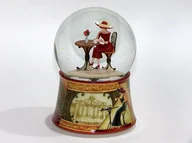 Ozdoby bożonarodzeniowe - Mmm, Kula Śnieżna-Pozytywka, Ruchome Wnętrze - Kobieta-Paryżanka - miniaturka - grafika 1
