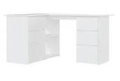 Biurka - Elior Białe Komputerowe Biurko Narożne W5-M30 - miniaturka - grafika 1
