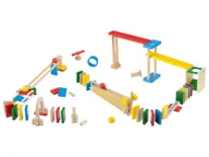 Zabawki kreatywne - Playtive Tor kulkowy z drewna (Domino) - miniaturka - grafika 1