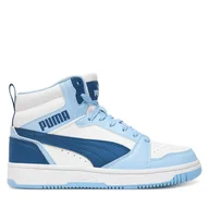 Buty dla chłopców - Sneakersy Puma Rebound V6 Mid Jr 393831 32 Biały - miniaturka - grafika 1