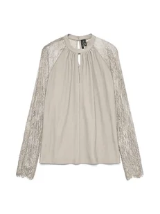 Vero Moda Bluzka w kolorze beżowym - Bluzki damskie - miniaturka - grafika 1