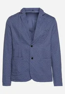 Marynarki męskie - Granatowa Bawełniana Marynarka Jednorzędowa z Guzikami Atriona - miniaturka - grafika 1