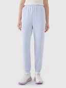 Spodnie damskie - 4F Spodnie damskie dresowe joggery z modalem 4FWSS25TTROF1010-34S Niebieski Roz. S - miniaturka - grafika 1