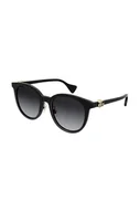 Okulary przeciwsłoneczne - Gucci okulary przeciwsłoneczne damskie kolor czarny - miniaturka - grafika 1