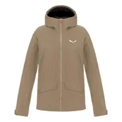 Kurtki damskie - Salewa Puez Gore-Tex® 2L kurtka damska, brązowa, L - miniaturka - grafika 1