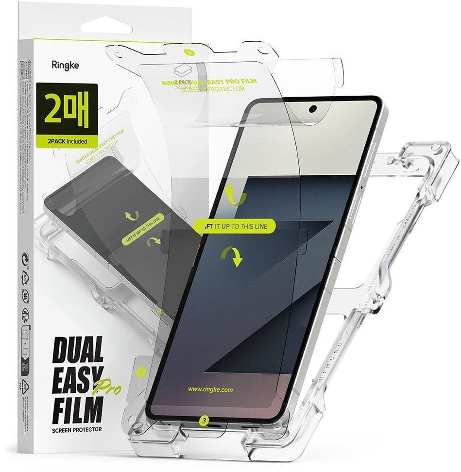 FOLIA OCHRONNA RINGKE DUAL EASY PRO 2-PACK GALAXY Z FLIP 7 CLEAR