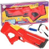 Zabawki militarne - Pistolet na Wodę Elektryczny Miotacz Rekin Automatyczny - Czerwony - miniaturka - grafika 1