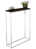 Konsole i sekretarzyki - Wąska konsola z metalowymm stelażem biały + czarny W7-M22 - miniaturka - grafika 1