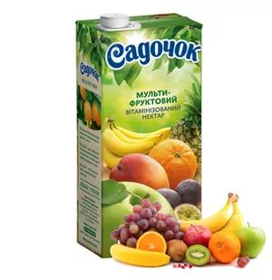 Nektar wieloowocowy Sadochok, 0,95l - Soki i napoje niegazowane - miniaturka - grafika 1