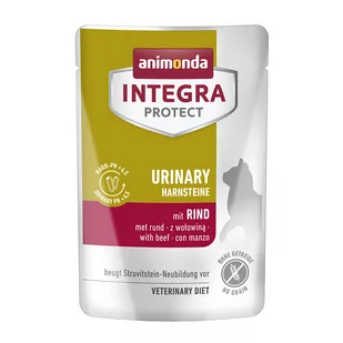 Animonda Integra Protect Adult Urinary, kamienie nerkowe, 24 x 85 g - Wołowina - Mokra karma dla kotów - miniaturka - grafika 1