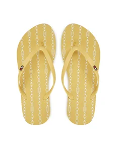 Tommy Hilfiger Japonki FW0FW08518 Żółty - Klapki i japonki damskie - miniaturka - grafika 1