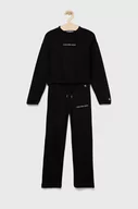Dresy i komplety dla dziewczynek - Calvin Klein Jeans komplet dziecięcy kolor czarny - miniaturka - grafika 1