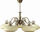 Lampy sufitowe - Lampa wisząca Solar Lampa z mosiądzu Róża 5 płomienna - miniaturka - grafika 1