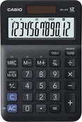 Kalkulatory - Kalkulator Casio Casio Kalkulator MS 20 F, czarna, biurkowy z obliczaniem VAT, 12 miejsc - miniaturka - grafika 1