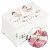 Pozytywki dla dzieci - Szkatułka drewniana z pozytywką i nadrukiem dla przyjaciółki dziewczynek na Dzień Dziecka - miniaturka - grafika 1