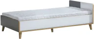 Łóżka - Łóżko z pojemnikiem 90x195 Werso W10 Dąb Riveria/Biały/Antracyt - miniaturka - grafika 1
