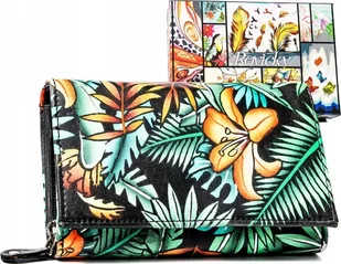 Rovicky Pojemny, skórzany portfel damski na zatrzask - Rovicky NoSize - Portfele - miniaturka - grafika 1