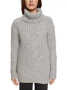 ESPRIT Sweter damski, 044/jasnoszary 5, XL - Swetry damskie - miniaturka - grafika 1