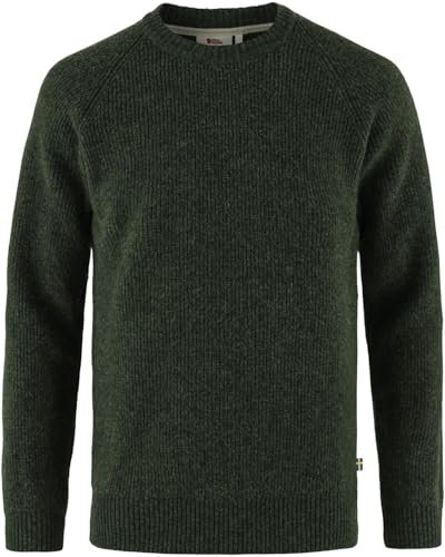 Fjallraven 87165-662 Övik Rib Sweter męski długi sweter głęboki las, rozmiar XXL