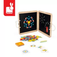 Układanki dla dzieci - Układanka magnetyczna Figury geometryczne 4+ Janod - miniaturka - grafika 1