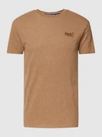 Koszulki męskie - T-shirt z haftem z logo - miniaturka - grafika 1