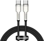 Kable - Przewód kabel USB-C - USB-C Cafule Metal Data Power Delivery 100W 1m - czarny - miniaturka - grafika 1