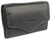 Portfele - Portfel Damski Skórzany CAVALDI 205-NPC Czarny Skóra Licowa 13,5 x 9 x 4 [cm] - miniaturka - grafika 1