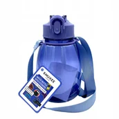 Shakery i bidony sportowe - Smukee Bidon na Wodę z Uchylnym Ustnikiem i Naklejkami 700ml Fioletowy - miniaturka - grafika 1