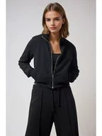 Bluzy damskie - Weekday Bluza w kolorze czarnym - miniaturka - grafika 1