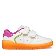 Buty dla dziewczynek - Sneakersy Geox J Washiba Girl J45HXB 0003W C0422 S Biały - miniaturka - grafika 1