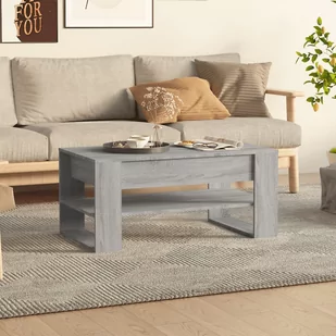 Lumarko Stolik kawowy, szary dąb sonoma, 102x55x45 cm - Ławy i stoliki kawowe - miniaturka - grafika 1