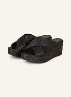 Klapki i japonki damskie - Unisa Klapki Kemp schwarz - miniaturka - grafika 1