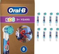 Szczoteczki do zębów dla dzieci - Końcówki do szczoteczki elektrycznej Oral-b Braun Kids Spider-Man, 8 szt. (OBBRU8SPID) - miniaturka - grafika 1