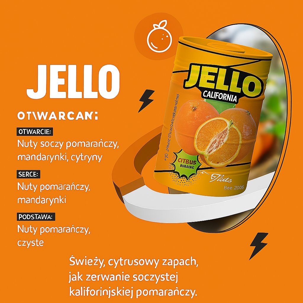 JELLO Lavender–Odświeżacz Powietrza w Żelu o Zapachu Pomaranczy