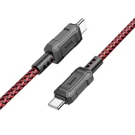 Kable USB - HOCO kabel Typ C do Typ C Power Delivery 60W Leader X94 czerwony - miniaturka - grafika 1